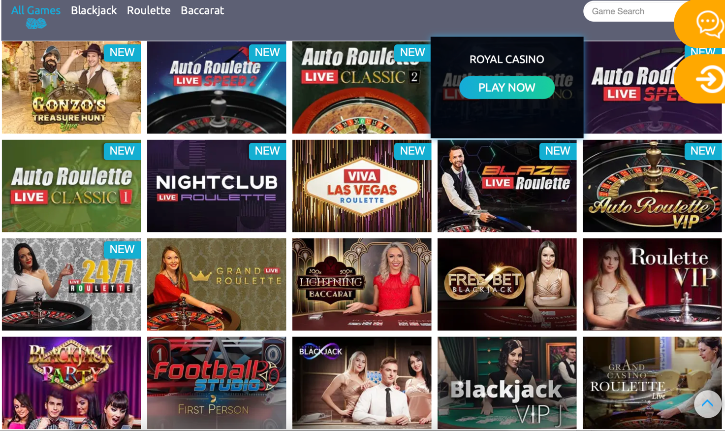 Mobile Live Casino Websites